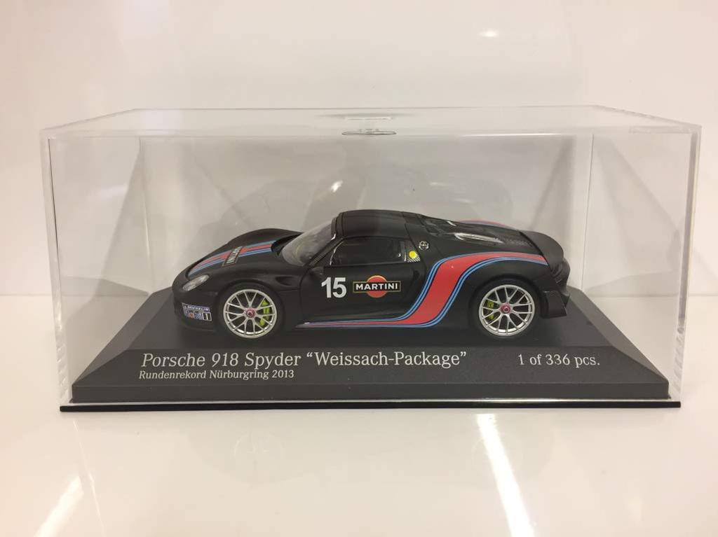 Minichamps Porsche 918 Spyder Weissach Package 2015 Martini Stripe 1/43