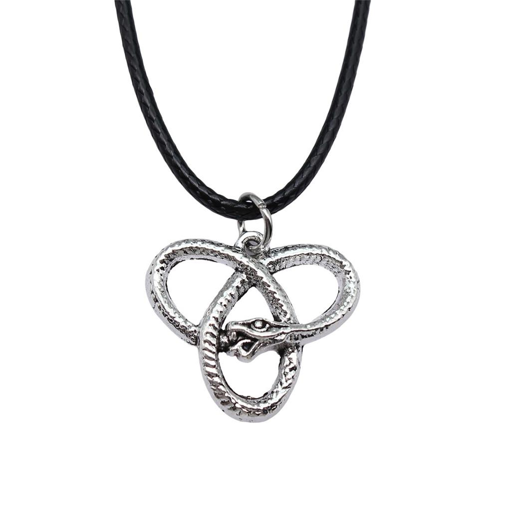 Caduceus Medical Symbol Pendant Necklace Doctor Nurse Gift With 45cm Leather Chain