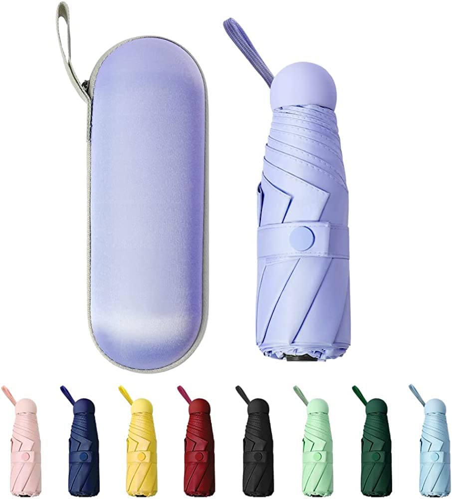 Masinca 2022 Latest Compact Super Water UV Folding For Sunny and Rainy For Women and Heat Stroke Sunburn Rainy Season Typhoon Storage Case Included