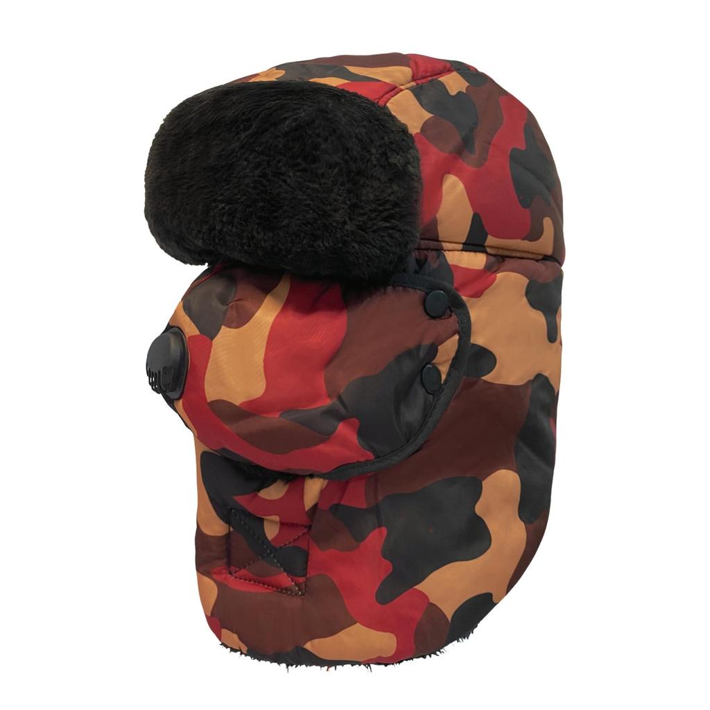 Women's Winter Velvet Balaclava Hat - Windproof Ear Protection for Cycling