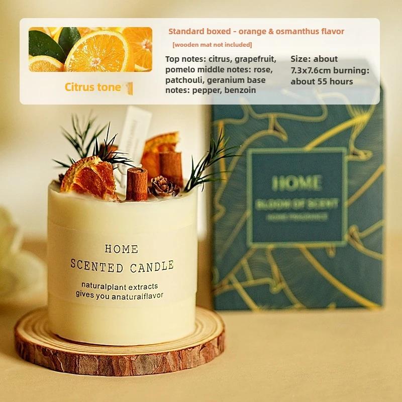 Forest Home Fragrance Candle Hotel Home Soy Wax Smokeless Birthday Gift Comes with Gift Box Aromatherapy Set Premium Gift