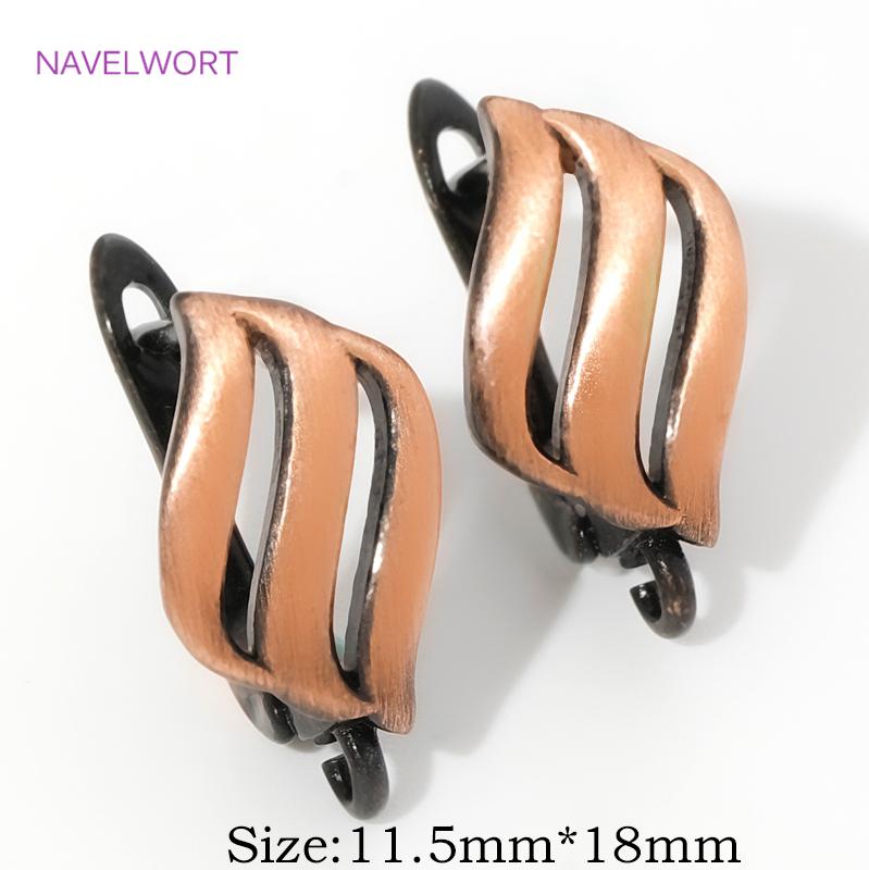 Fasteners For Earring Antique Bronze Shvenzy Earwires Brass Earring Hooks Earring Fixtures For DIY Earrings Making Accessories