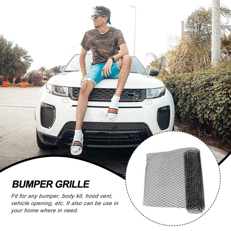 Aluminum Alloy Bumper Grille Mesh Car Front Grill Protective Radiator Honeycomb Auto Parts Vehicle Hood Vent Body Kit