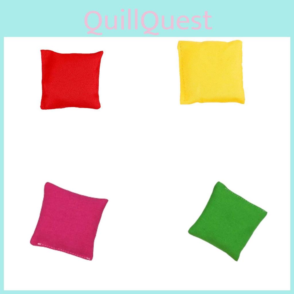 Kindergarten Cloth Sandbags Children's Toys Baby Small Sandbags Outdoor Canvas Flat Sandbags Pure Color Flat