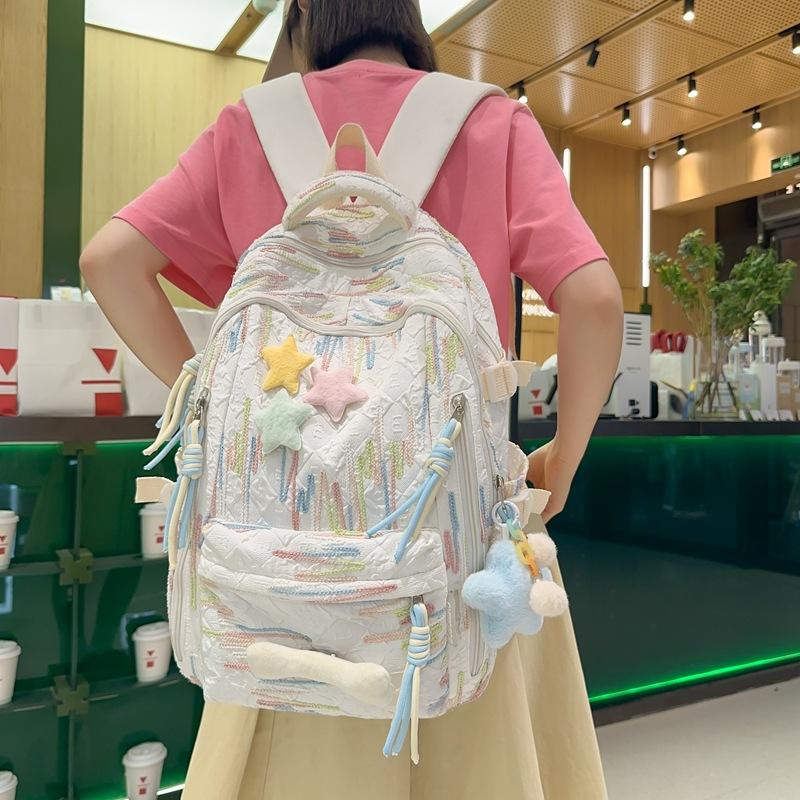 School Students Korean Version Mori Large-capacity Backpack for High School Students Cute and Lightweight Backpack