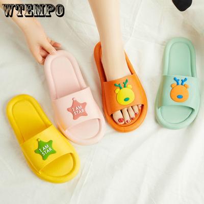 Slippers Summer Indoor Couple Slippers Cute Non-slip Bathroom Bath Sandals