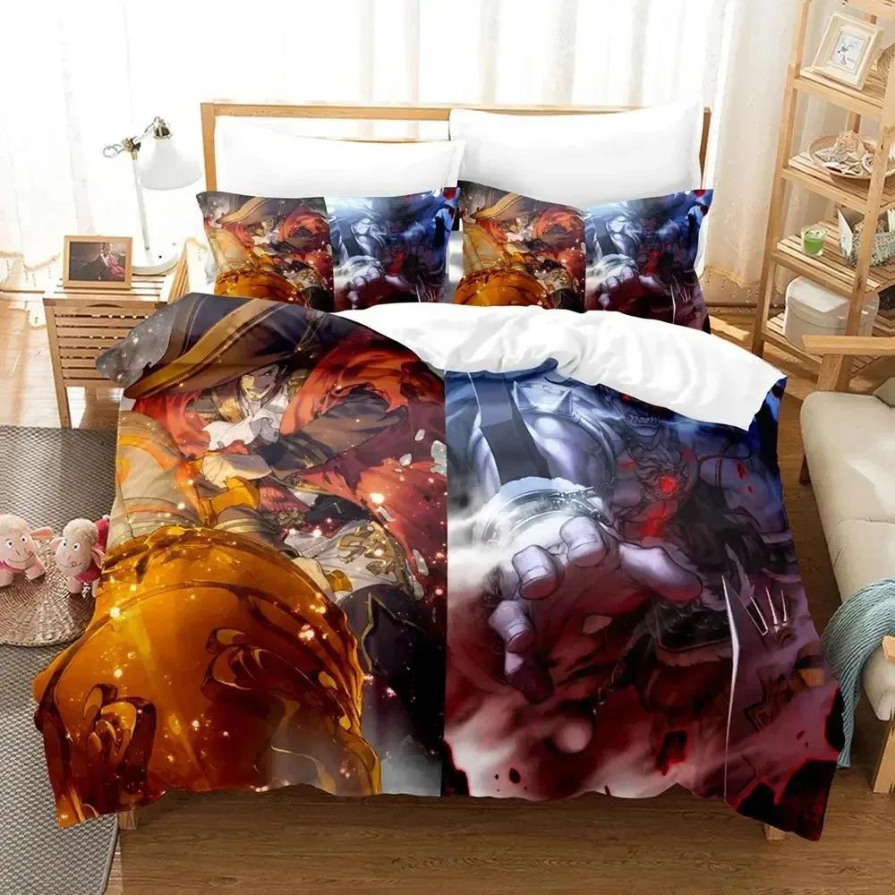 Anime Fate Grand Order Bedding Set Duvet Cover Bed Set Quilt Cover Pillowcase Comforter king Queen Size Boys Adult Bedding Set