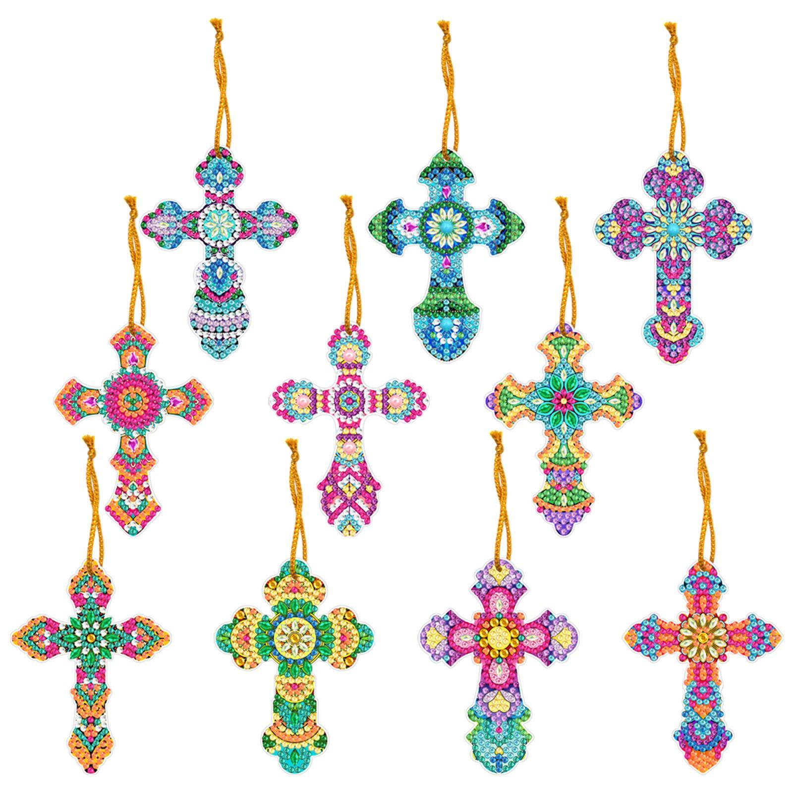

10 Pcs Cross Hanging Kits DIY 5D Home Wall Decoration