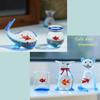 Handcrafted Mini Pocket Fish Ornaments Vibrant Glass Fish Figurine for Desktop Office Decor Unique Home Accent