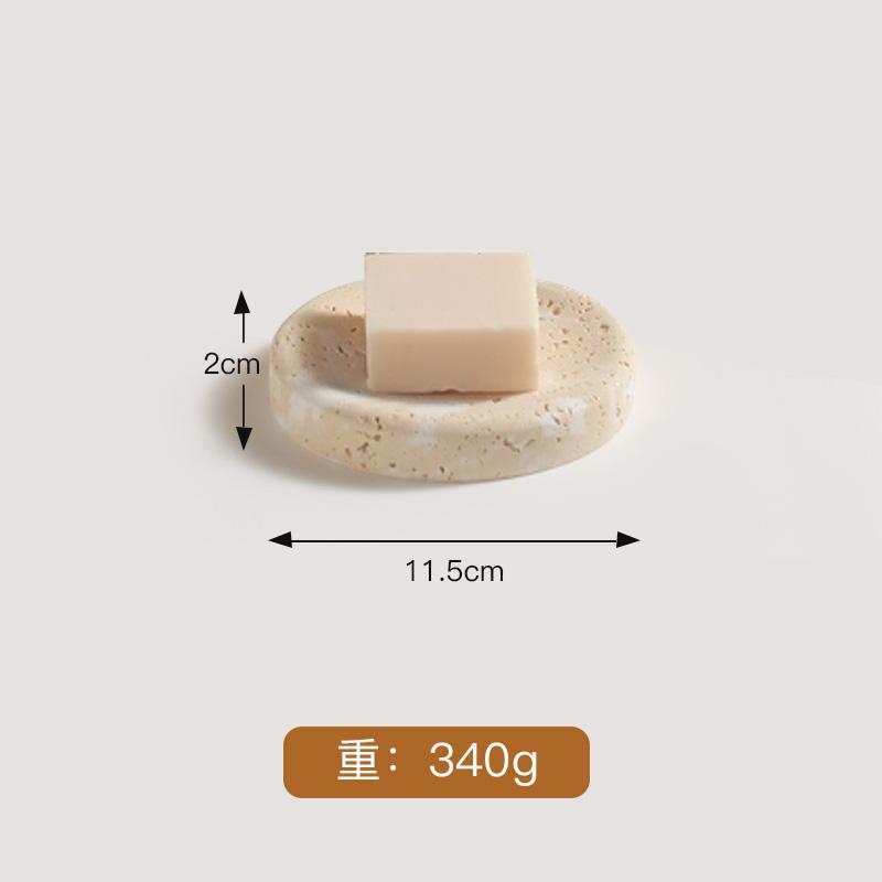 Travertin Seifenspender Seifenschale Mundspülbecher Tablett Abtropfschale Handdesinfektionsflasche Lotionflasche Badezimmer Waschen Set