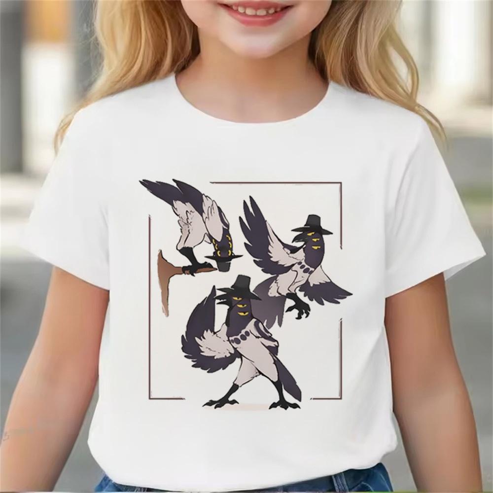 Summer Hot Children Clothes Girl Boy KPop Demon Hunters Movie Print T Shirts Print Kids T-shirt Tops