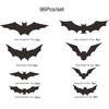 96pcs Stickers - Reusable Cute Halloween Decorations - Self-Adhesive Wall Stickers For Gothic , Doors, Walls, Rooms, Closets