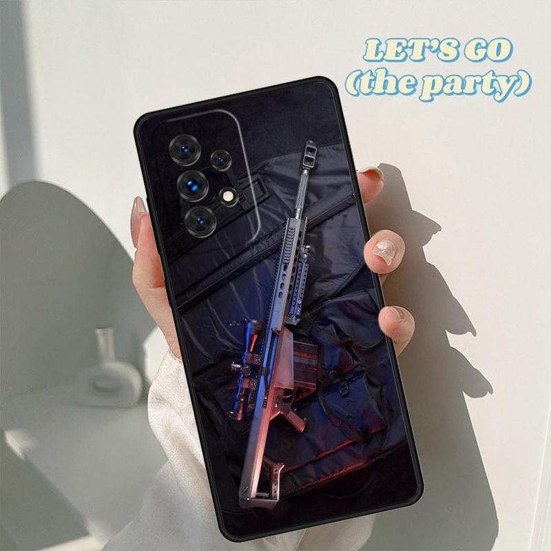 Pistol Gun phone case For Samsung Galaxy A42 A31 A40 A51 A71 A32 A80 A91 A52 A72 A73 A20e A21S A50 A70 A11 A12 Cover