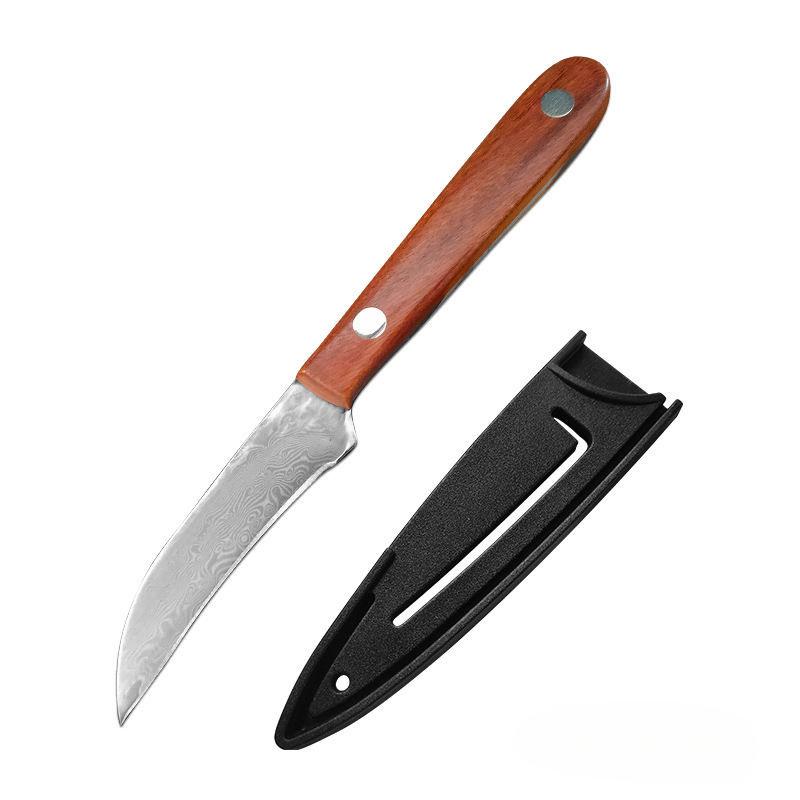 

Нож для фруктов из дамасской стали, ручной работы, нож для чистки овощей, кухонный нож из нержавеющей стали, острый многоцелевой нож, нож для нарезки фруктов knife A