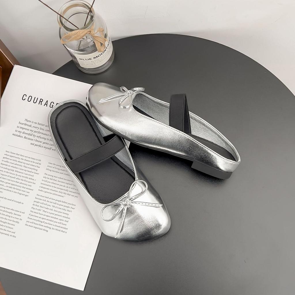 Grape Mother Summer New Bag Head Half Drag Single Shoes Women Wear High Sense Retro Versatile Muller Shoes Women Fashion