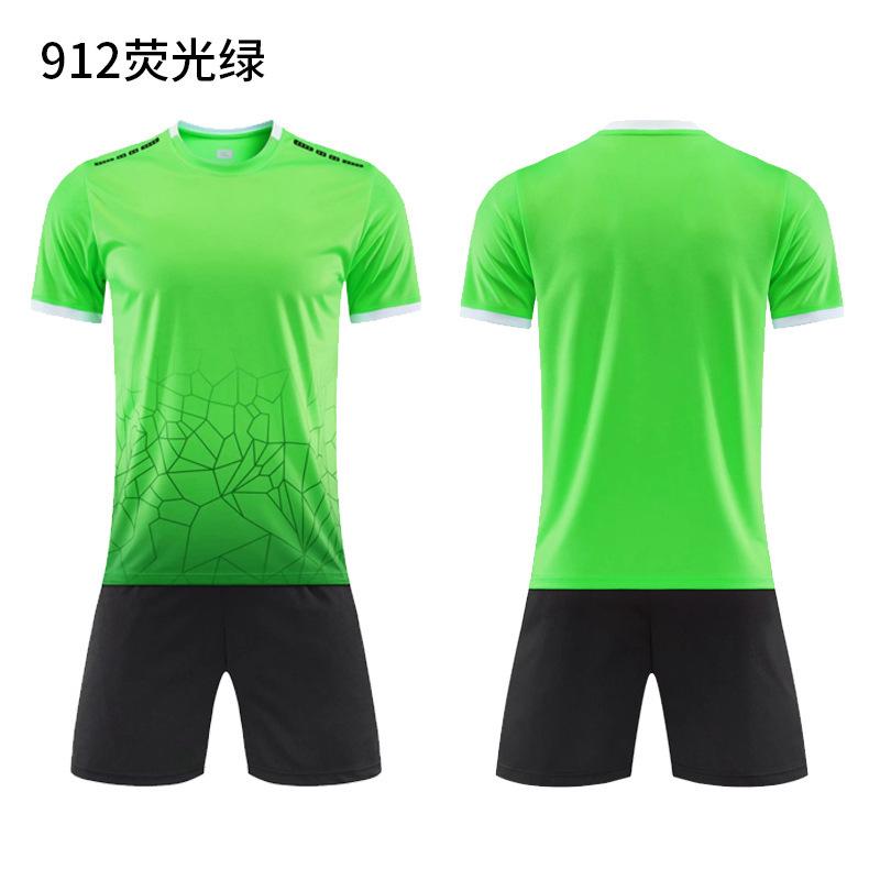 Football Jersey Sports Suit Printed Table Tennis Jersey Men'S Adult Game Training Jersey Children'S Short-Sleeved Jersey Set