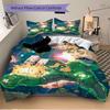 3pcs Green Lantern Ring Cover Set,Soft Comfortable Duvet Cover,Guest Room (1*Duvet Cover + 2*Pillowcases, Without Core) Yy251024079