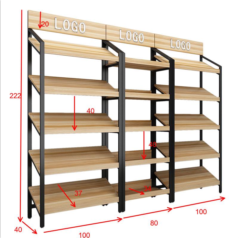 Slanted Multi-Layer Display Rack for Snacks, Jewelry, and Shoes