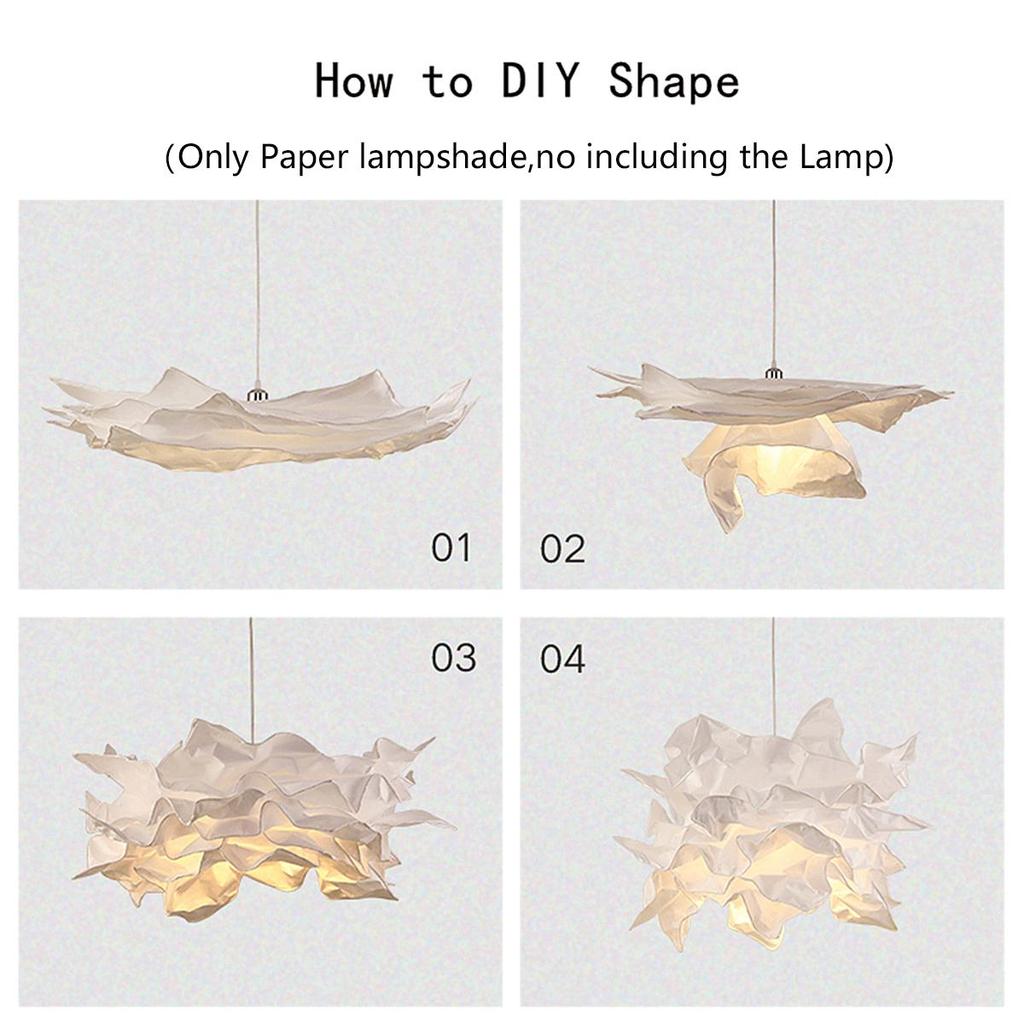 Art DIY Cloud Lamp Shade Flower Light Shade Ceiling Lampshade Decoration Chandelier Pendant for Living Room Bedroom Bar Use
