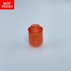 10pcs MOC Bricks Round Brick 1x1 Transparent Clear 3062 18860 30068 Educational Building Blocks Toys Kids Gifts
