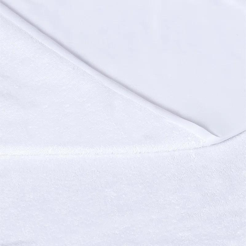 1 τεμ. Απαλό αδιάβροχο ελαστικό σεντόνι από πετσέτα, αναπνεύσιμο προστατευτικό στρώματος από πετσέτα, πλεκτό κάλυμμα κρεβατιού με βαθιά τσέπη