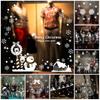 Window Christmas Stickers Xmas Santa Removable Art Decal Wall Home Decor Shop