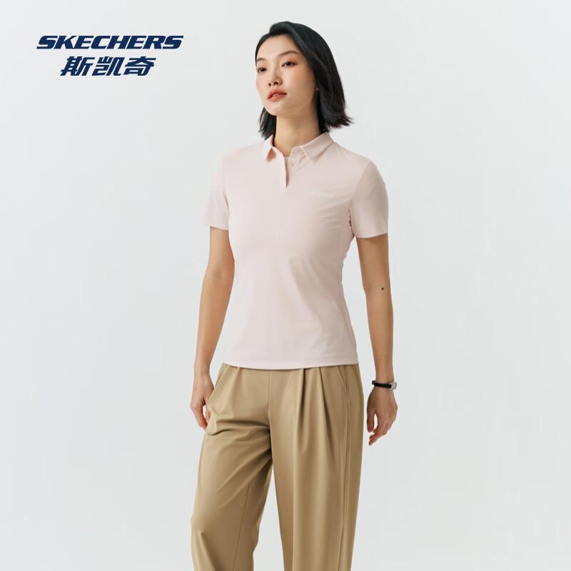 Skechers Women s Casual Knit Short Sleeve Polo Shirt XL