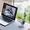 For iPhone 16 3-in-1 Magnetic Wireless Charger 360° Rotatable Zinc Alloy Stand