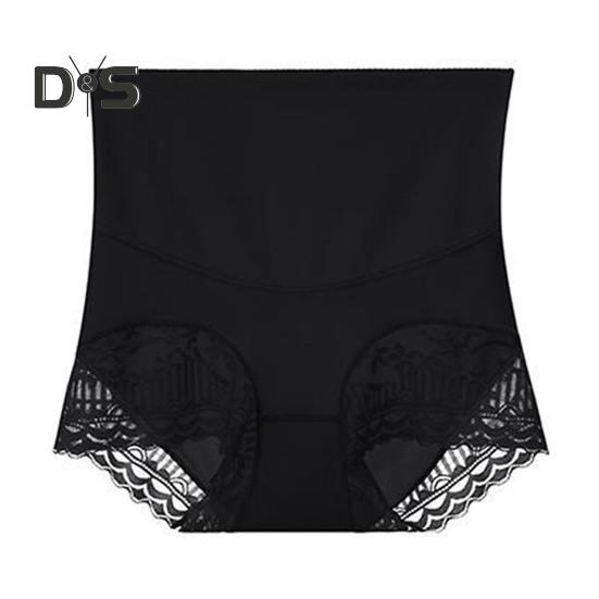 

Женские трусики с высокой талией, поддерживающие живот, мягкие, эластичные, кружевные, антисептические, для похудения, дышащие, послеродовые, большого размера, для йоги, трусы-шорты L чёрный