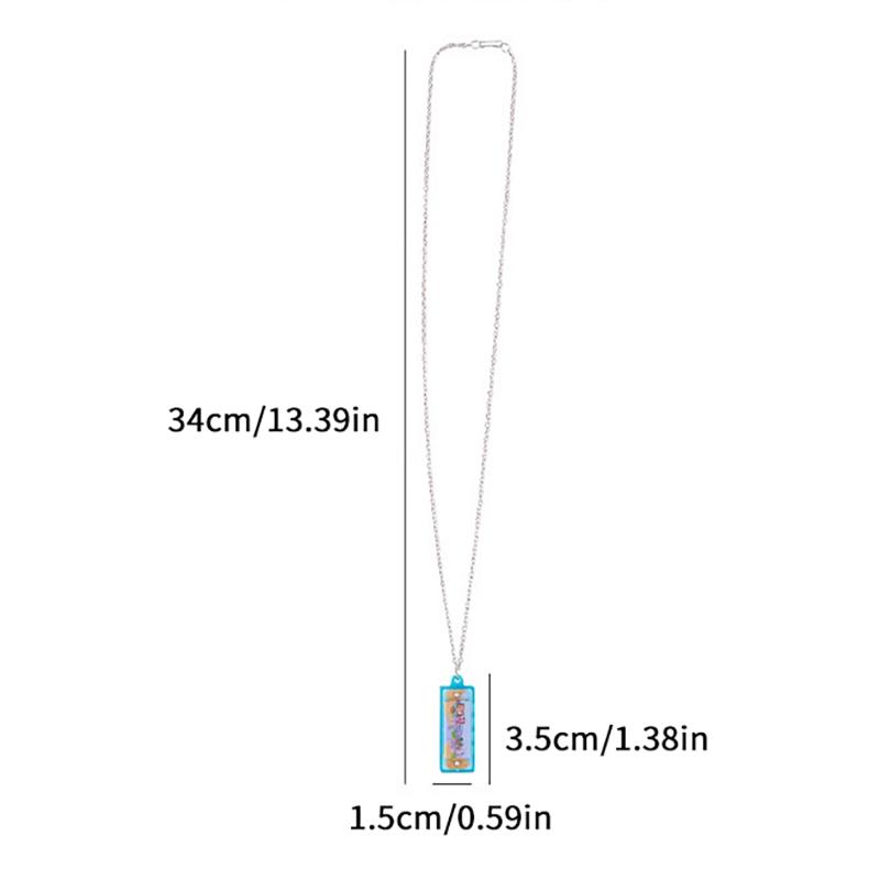10/20Pcs Cartoon Mini Harmonica With Necklace Musical Toys For Kids Birthday Party Favors Pinata Fillers Boy Girl Christmas Gift
