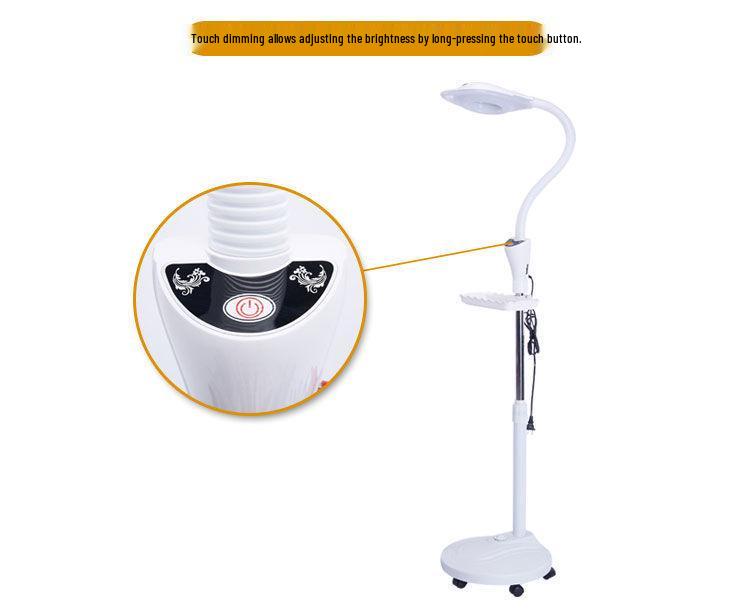 Eyelash LED Beauty Salon Shadowless Floor Lamp for Microblading, Manicure, Eyebrow Tattoo