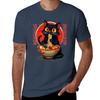 Cute Cat Eating Raunisex Funny For Anime Lovers Japanese Noodles Vintage Gift Tshirt Plus Size Workout Short Sleeve Top Tshirt