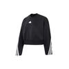 (WMNS) Future Icons 3-stripes Sweatshirt 'Black' Women's IB8494