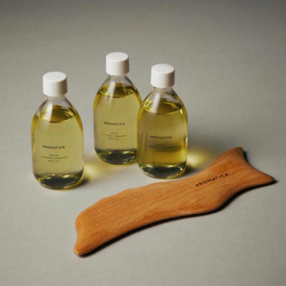 AROMATICA Body Oil 100ml / 3.38 fl.oz - Vegan Massage & Moisturizing Oil, K-Beauty