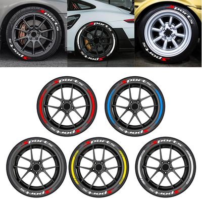 Vibrant and Weatherproof Car Wheel LETTERS Compatible with Rims Up To 22