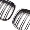 Pulleco A Pair Car Front Kidney Grille Grills Glossy Black For BMW F01 F02 F03 F04 740i 750i 7 Series 2009-2016 Auto Accessories