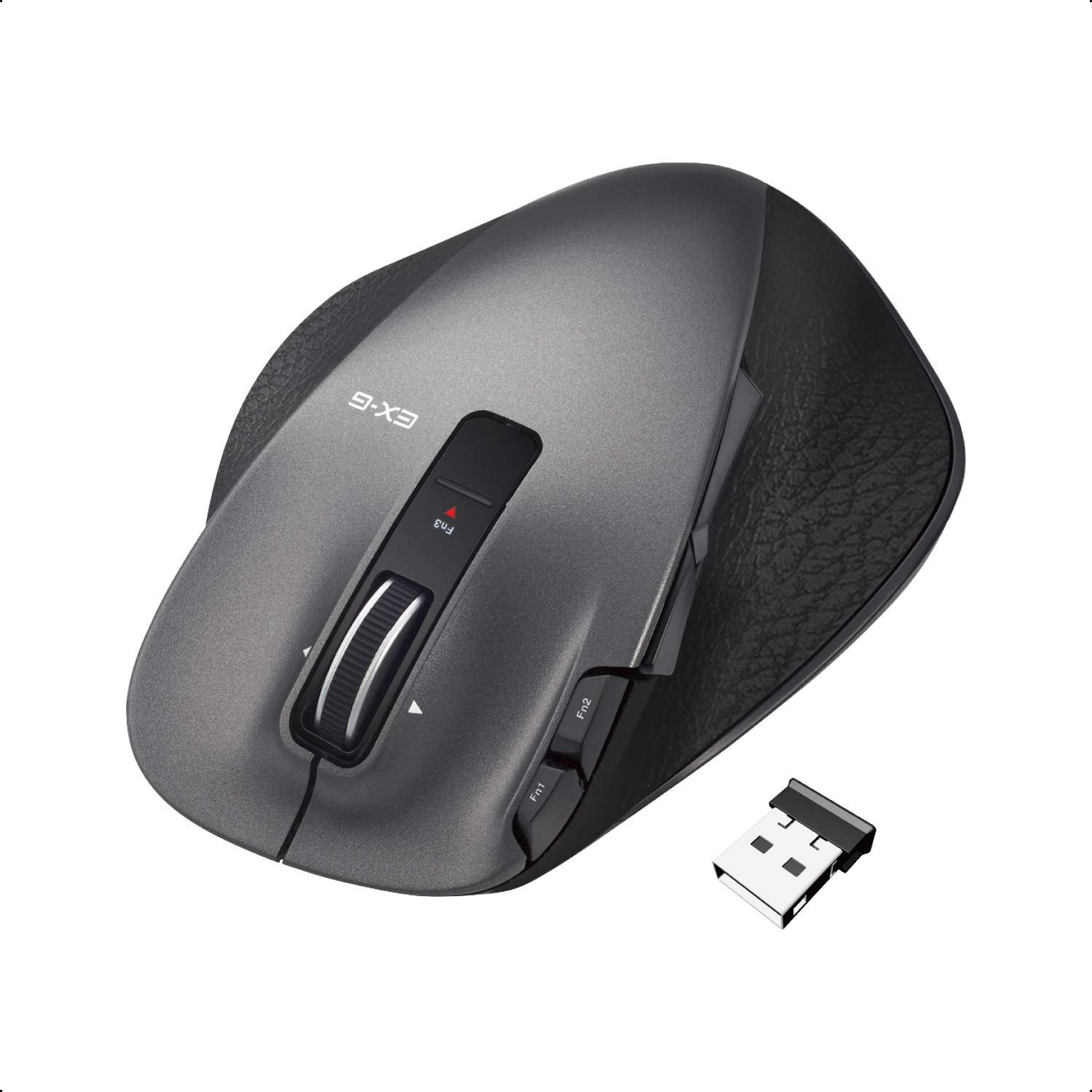 

ELECOM Wireless Mouse S Size Small 8 Buttons Quiet Laser Grip Black (Receiver Included) M-XGS20DLSBK чорний