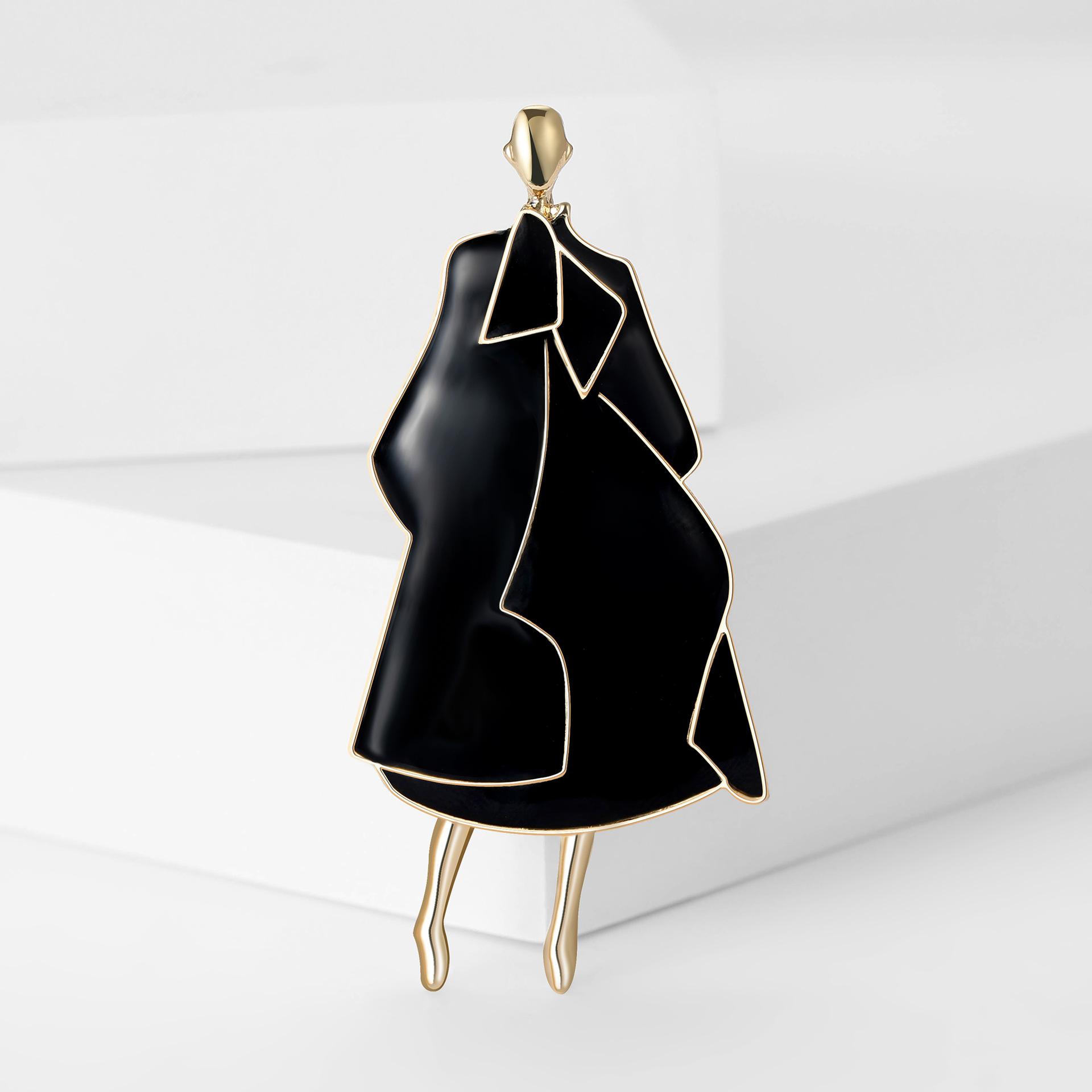 

Модная эмалевая модельная брошь для девочки, персонализированный и креативный аксессуар в виде цветка на груди