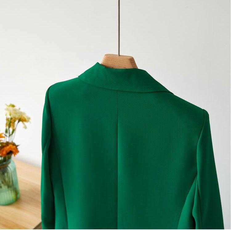 Dámské volné sako plus size - Korejský styl, Módní pro jaro/podzim 2025, Vhodné až do 105 kg