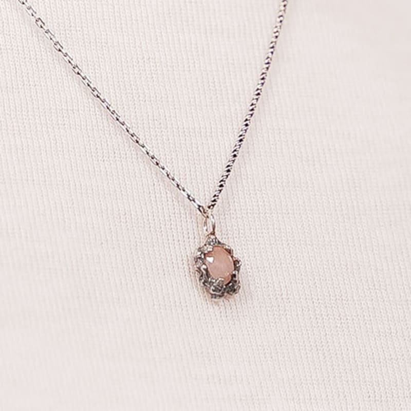 HARANG HR 214N_Rosa Silvernite Halsband