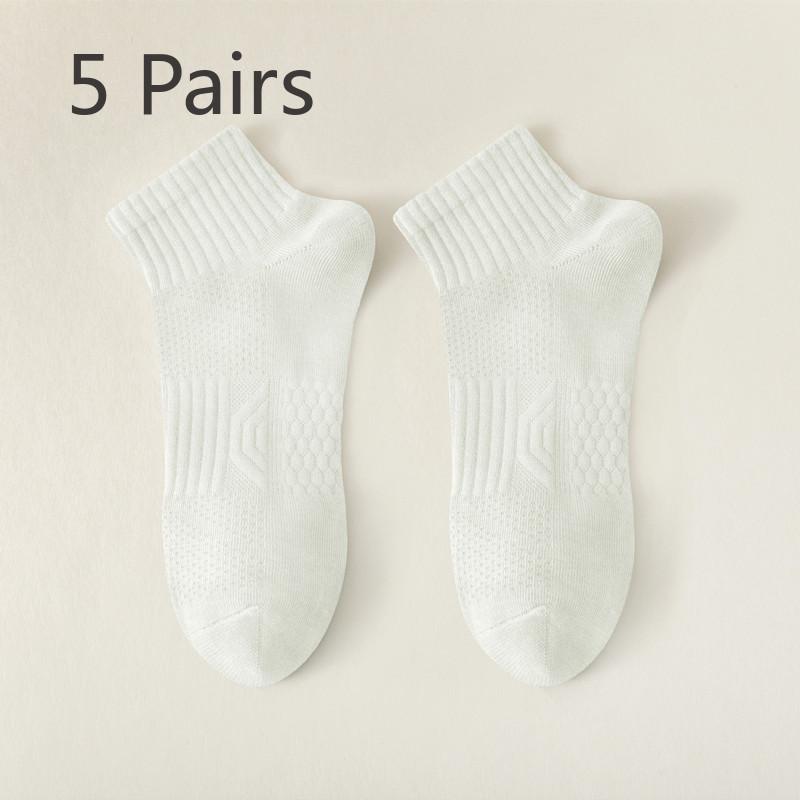 

5 пар мужских летних тонких влагоотводящих носков средней длины 5 Pairs бежевый