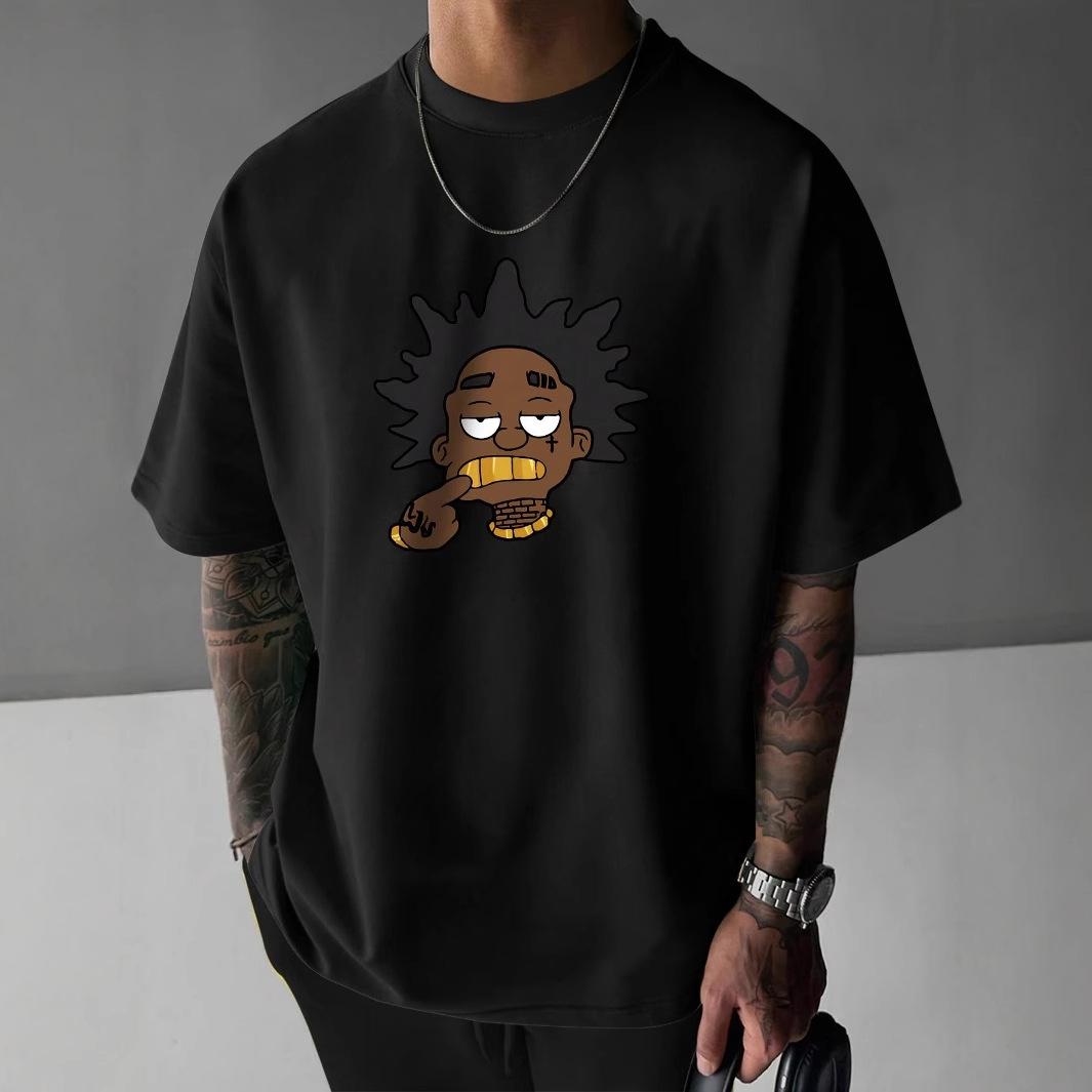 Short Sleeve T-Shirt Summer New Men s Fashion Casual Commuter Versatile Crew Neck Short Sleeve T-Shirt S
