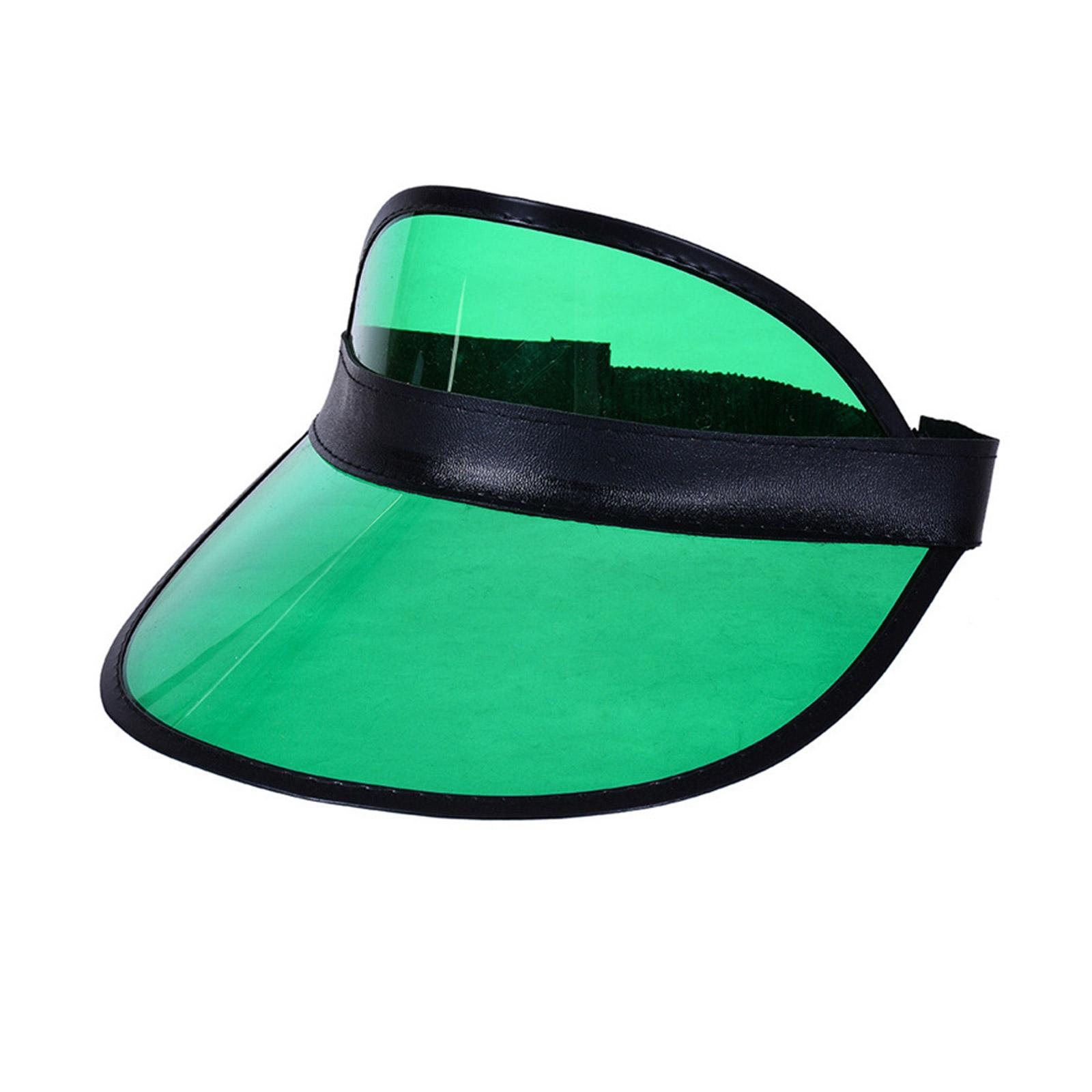 

Унисекс, прозрачный, с широкими полями, пустой цилиндр, летняя уличная Кепка с козырьком, регулируемая красочная шляпа из ПВХ для друзей, семей