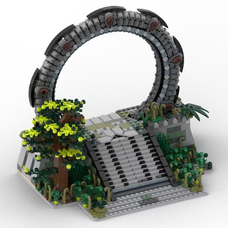 Non-Toxic Moc-133727 Interstellar Space Gate Science Fiction Movie Series Small Particle Building Blocks Assembly Toy