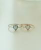 Alleun Silver 925 Layered Cubic Heart Ring