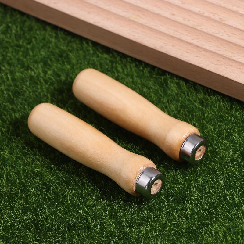 2Pcs/Lot Wooden File Handle Replacement For Woodworking File Craft Polishing Hand Tool Hardware File Handle