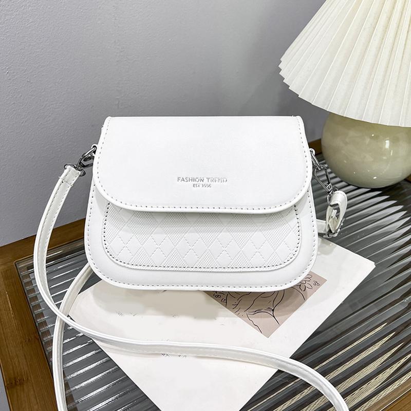 Women Fashion PU Leather Messenger Shoulder Bag Travel Outing Sling Crossbody Bags Leisure Handbag Stylish Solid Color Pouch