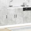 Lucca Under Sink Cabinet Concrete Grey Particleboard