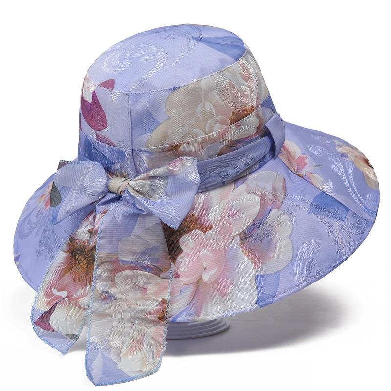 Sun hat spring and summer sun protection breathable thin cool hat old women's basin hat bucket hat sun hat