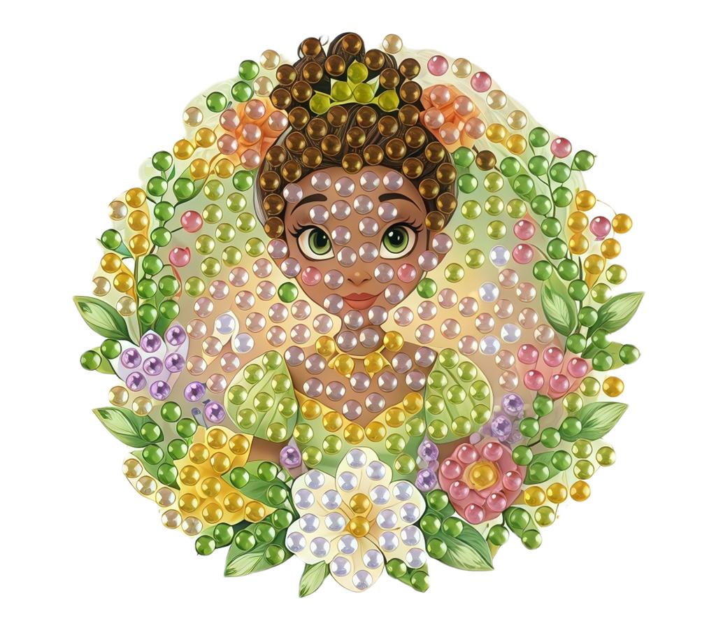 DIY Diamond Painting Refrigerator Magnets, Disney Princess Theme, Cross-stitch Round Diamond Handicraft Home Decoration Gift